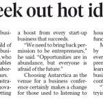Entrepreneurs seek out hot ideas in Antartica